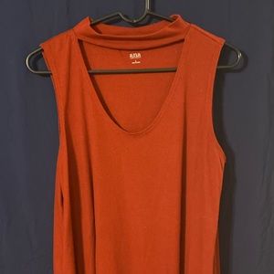 Burnt orange dress tank